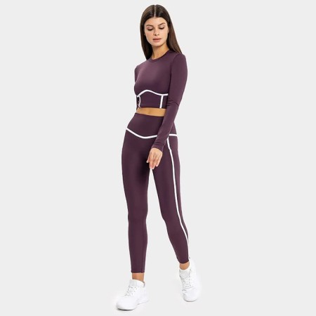Female jumper, plum color, size 46 (m)-1
