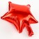 Foil ball 9 "Star", red