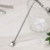 Spoon-pipe for a stainless steel cocktail “shell”, length 21 cm, silver color