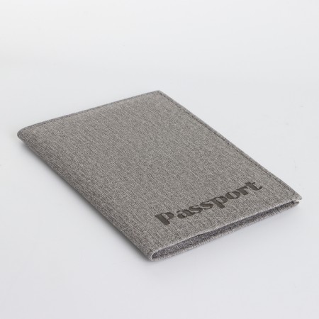 Passport cover, gray color-3