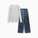Home Home (longshit and trousers) KAFTAN "velvet", 52-54, gray/pigeon