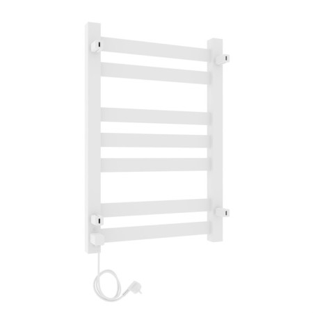 Towel Electric Laris Hephaestus Cheka, 500x800 mm, 7 crossbars, right, white-1