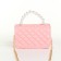 Bag's bag with lightning, pink color