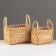 Set of wicker baskets, 26x17x15/21 cm, 21x12x12.5/18 cm, 2 pcs, sequoia