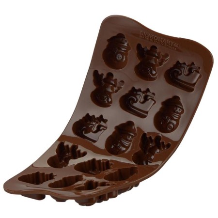 Form for the preparation of sweets Choco Winter, silicone-5
