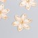 Decor for creativity plastic "Crystal flower" Transparent 3x3 cm