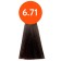Cream-color hair Permanent Ollin Professional N-Joy, tone 6/71, dark corrone-pepper, 100 ml