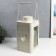 Summary Metal for 1 candle "Lantern with heart" aged white 38x18.5x18.5 cm