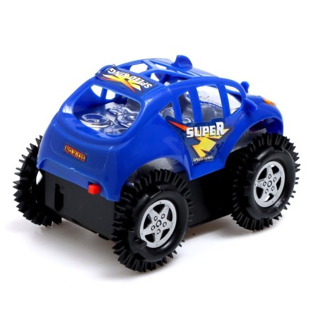 Drive jeep "Tricky", works on batteries, blue color-2