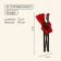 Tourist chair maclay, with a cup holder, 50x50x80 cm, red color