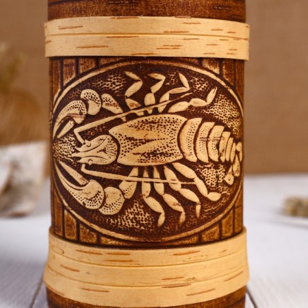 Mug "Cancer", 500 ml, birch bark-1