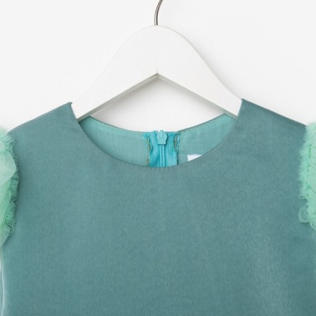 Dress for girls with wings Kaftan, size 34 (122-128), mint color-4