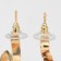 Earrings Metal "Bohemia" spiral, color gold