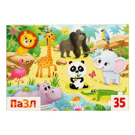 Puzzles "Funny Zoo", 35 elements-3