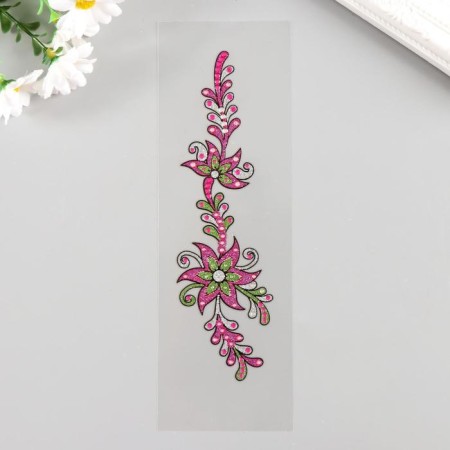 Tattoo plastic with sparkles "Pattern Bracelet" MIX 26x7 cm-3