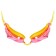Glasses for swimming children's Onlytop "Bow", beryushi, pink color