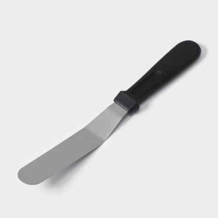 A blade-tank with a plastic handle, curved, 26.7 cm, the working part is 14.5 cm, the color is black-2