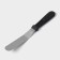 A blade-tank with a plastic handle, curved, 26.7 cm, the working part is 14.5 cm, the color is black
