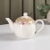 Kettle porcelain harness "rosali", 800 ml, white color