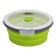 Folding container with a lid, 800 ml, olive color