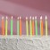 Candles for the cake "Color", 6 cm, classic, set 24 pcs