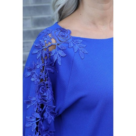 Women's dress, size 46, blue color-12