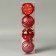 Set of balls plastic D-5.5 cm, 4 pcs "New Year's fun" peas, red