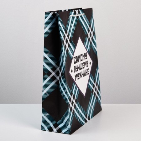 Gift Package Laminated, packaging, “The best man”, l 28 x 38 x 9 cm-3