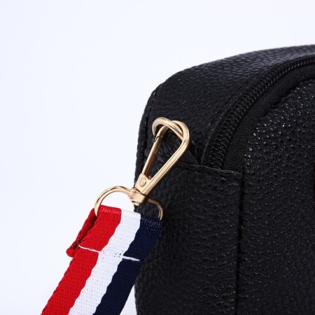 Bag Cross-Bodi with a zipper, black color-3