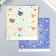 Scrapbooking paper bilateral "Forest animals and mots" density 180 g 15.5x17 cm