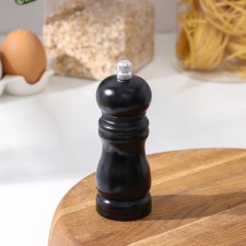 Mill for Dolyan's spices, 13 × 4.5 cm, metallic mechanism, color black tree
