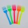 Plastic forks, 12 pcs., Mix colors