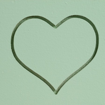 Wooden Kashpo "Symmetric Heart, Heart", with a pen, 25 × 12.5 × 10 (28) cm olive-4