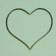 Wooden Kashpo "Symmetric Heart, Heart", with a pen, 25 × 12.5 × 10 (28) cm olive