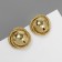 Earrings Metal "Aesthetics" Freesia, Color Gold