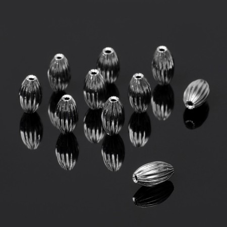 CRIMP (clamping bead) SM-392 (set 10 pcs.), 5 mm, color silver color