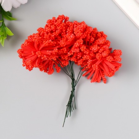 Flowers for decorating "cloud" red 1 bouquet = 12 colors 8 cm-2