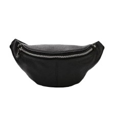 Waist bag, lightning department, adjustable belt, black color