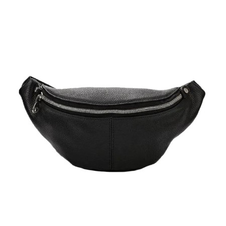 Waist bag, lightning department, adjustable belt, black color