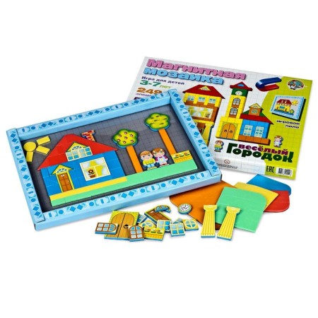 Magnetic mosaic "Merry Town", 248 elements