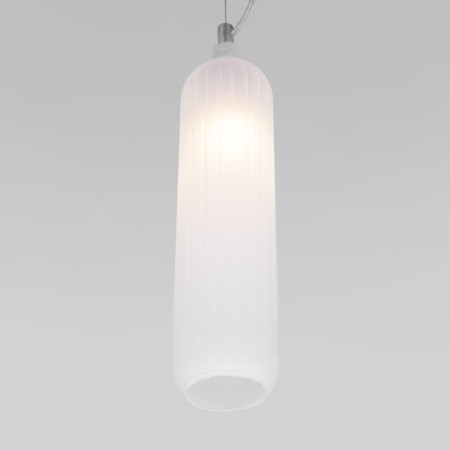 Suspended lamp EUROSVETA SIESTA 50252/1, E14, 1x60W, 355x80 mm, chromium color-1