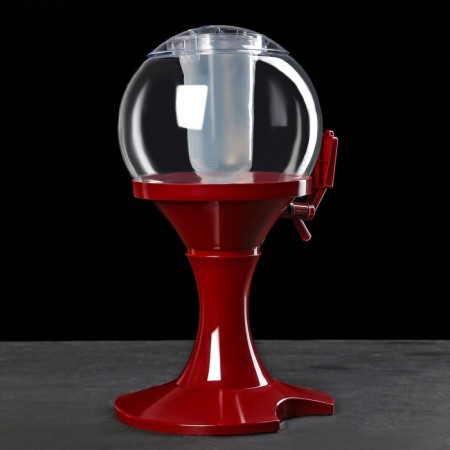 Beer Tower "Sphere", 3 l, red color-2