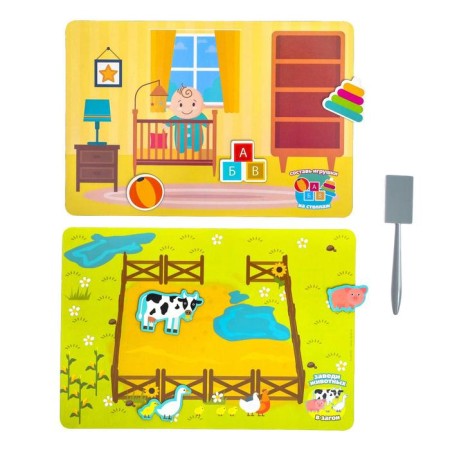 Magic magnetic game "Animals and toys"-3