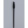 Brushes for eyebrows and eyelashes, silicone, set - 10 pcs, 10.5 cm, black color