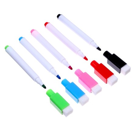 A marker with a color magnet, on a water -based, set of 5 pcs.-4