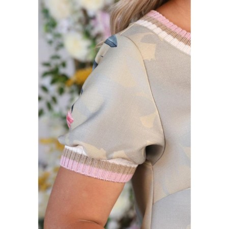 Female dress, size 60, beige color-11