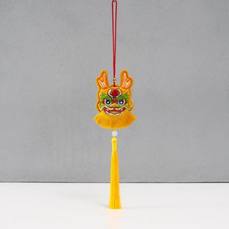 Suspension-Sasha Textile "Dragon" yellow 2x7.5x24 cm