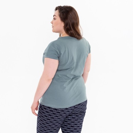 Female set (tunic, breeches), green color, size 50-2