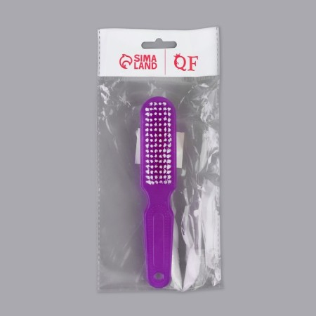 Pumza for pedicure, with a brush, bilateral, 15.5 cm, color mix-3