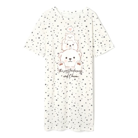 Night shirt female, gray color, size 44-5